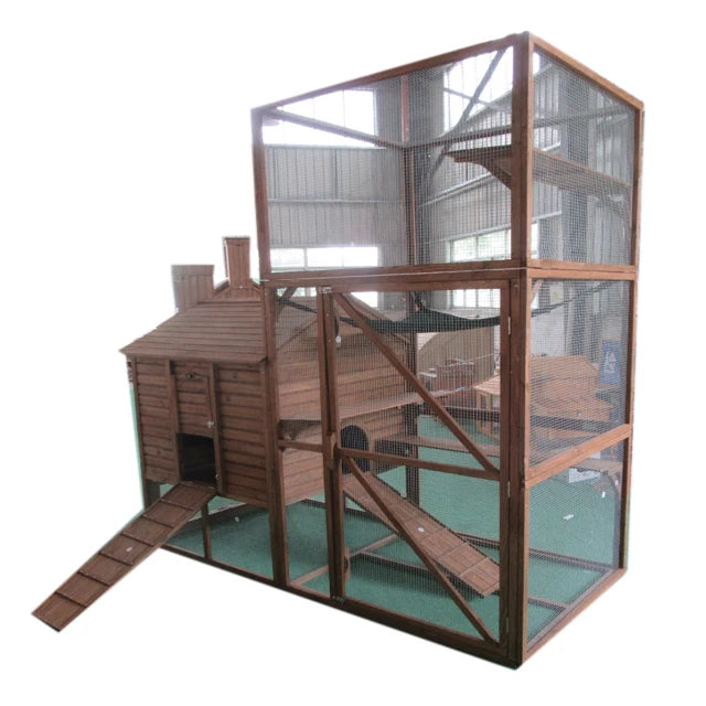 Luxury Wooden Cat Enclosure & Condo