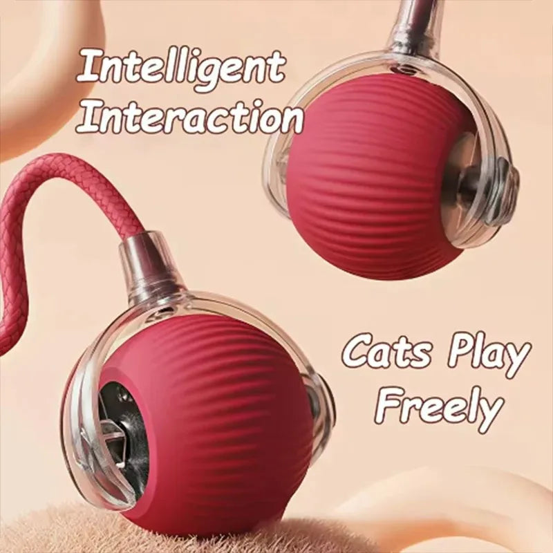 Self-Entertainment Rope Teaser Jumping Ball for Pets