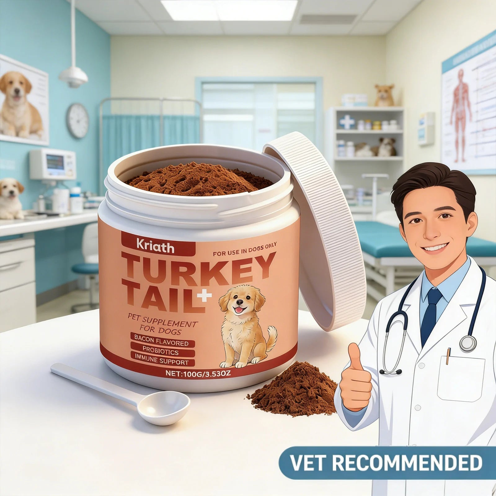 Bacon-Flavour Nutritional Supplement for Dogs & Cats