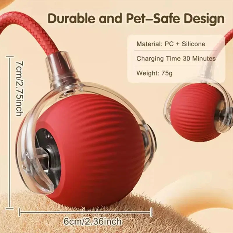 Self-Entertainment Rope Teaser Jumping Ball for Pets