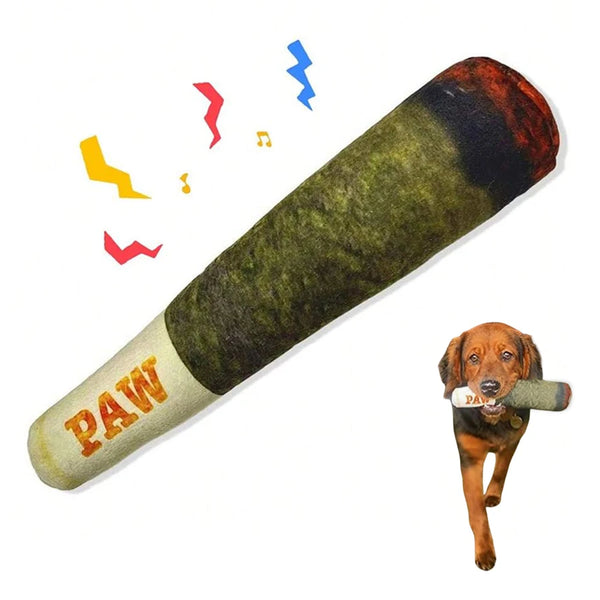 Cigar Plush Squeaky Chew Toy for Dogs