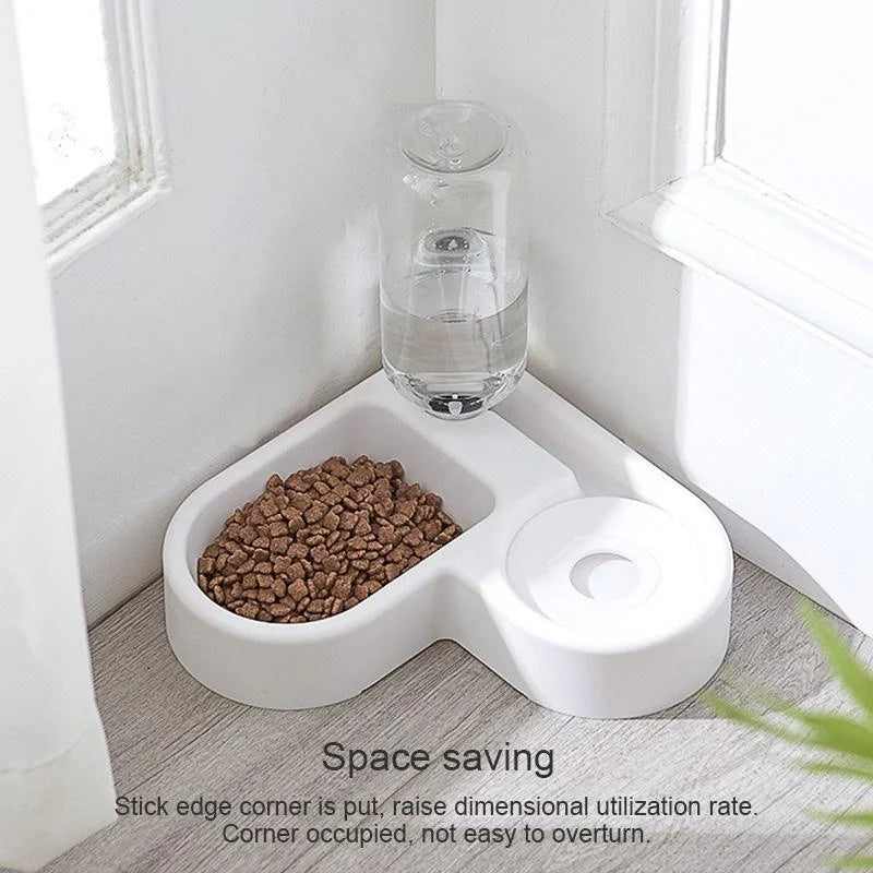500ml Portable Auto-Refill Pet Food & Water Bowl