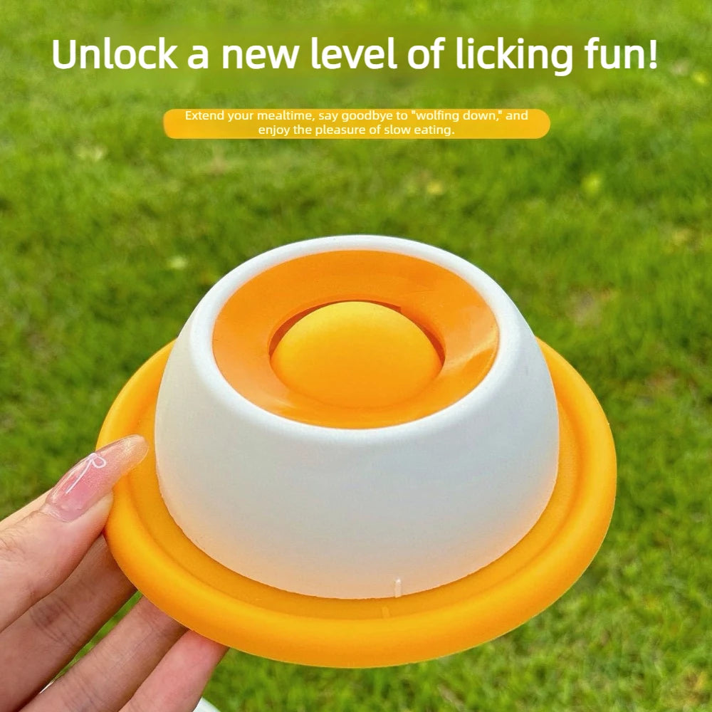 Lick Mat & Slow Feeder Bowl for Dogs & Cats