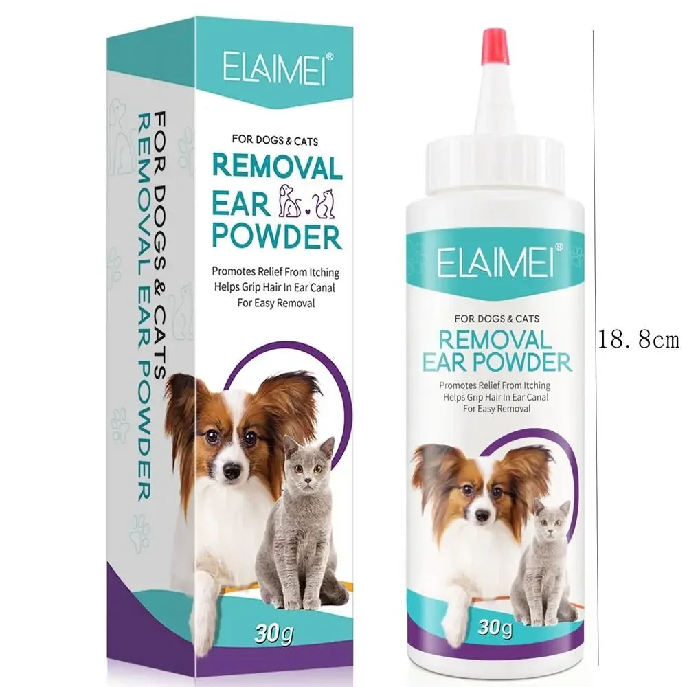 Pet Ear Powder for Easy Hair Removal & Ear Health