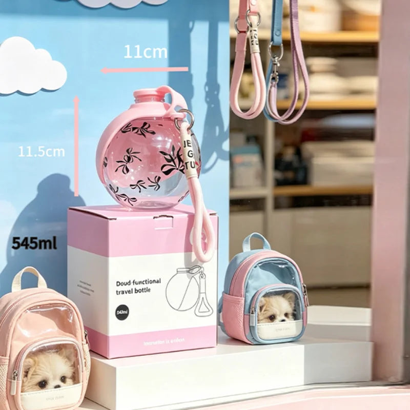 Spherical Foldable Outdoor Water Dispenser for Pets