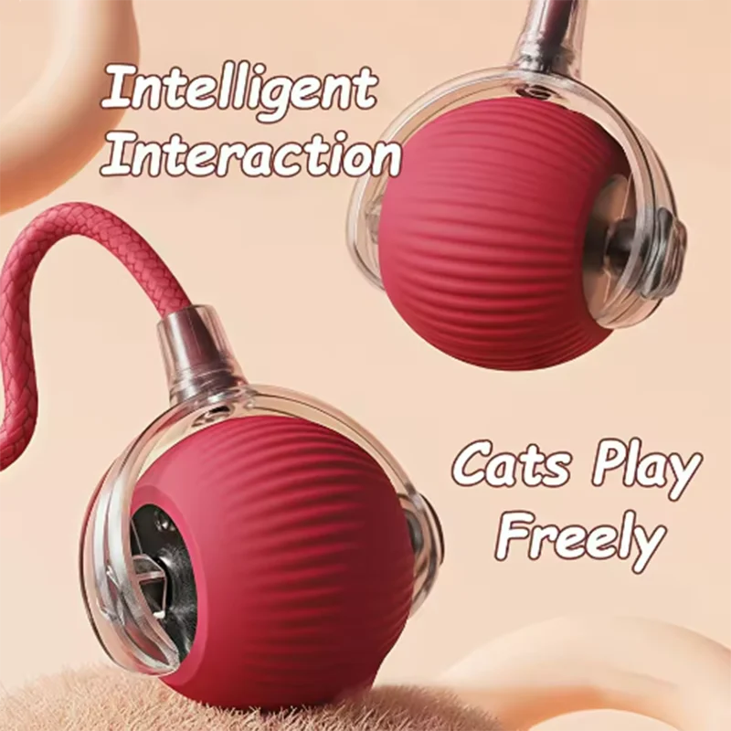 Self-Entertainment Rope Teaser Jumping Ball for Pets