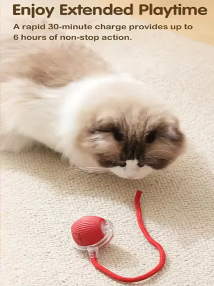 Self-Entertainment Rope Teaser Jumping Ball for Pets