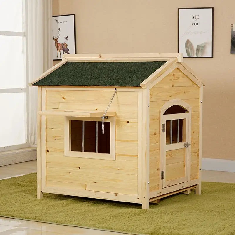 Large Wooden Outdoor Dog House