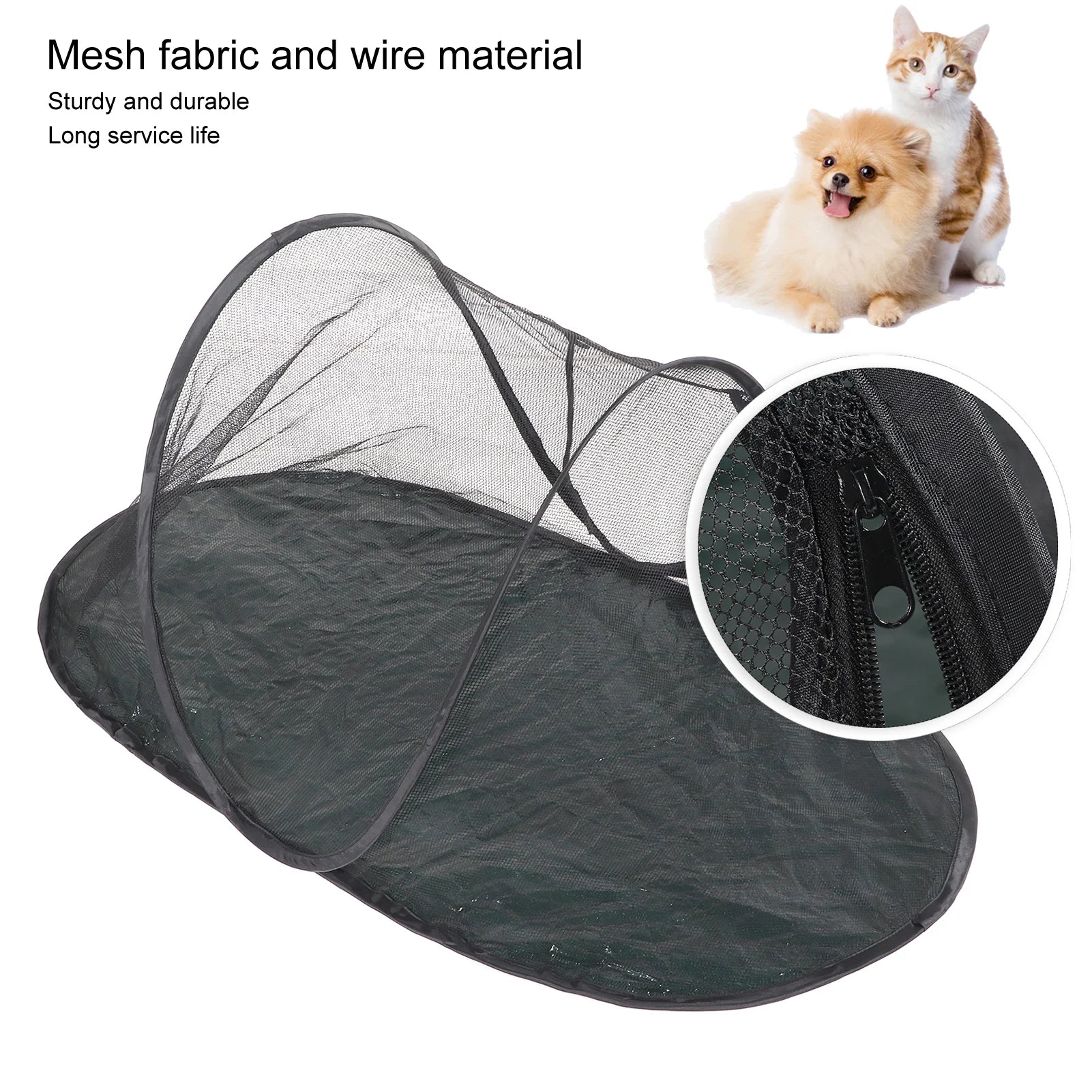 Foldable Breathable Outdoor Cat & Dog Enclosure Tent