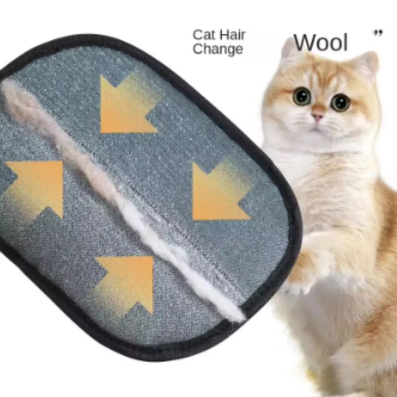 Pet Hair Removal Grooming Glove for Sofas & Clothes