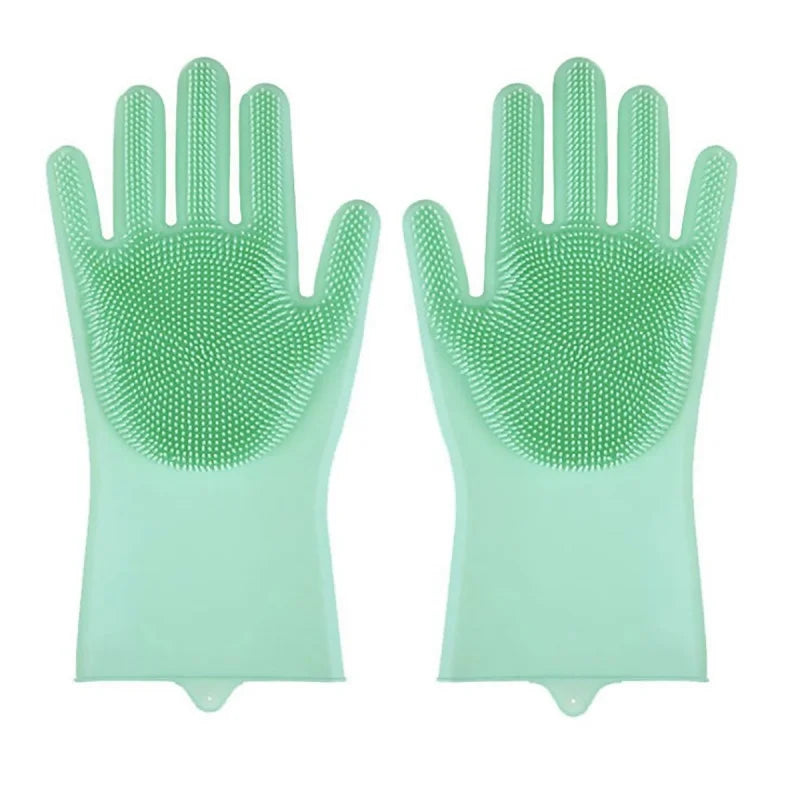 Silicone Bath Scrubber & Hair Removal Glove for Pets