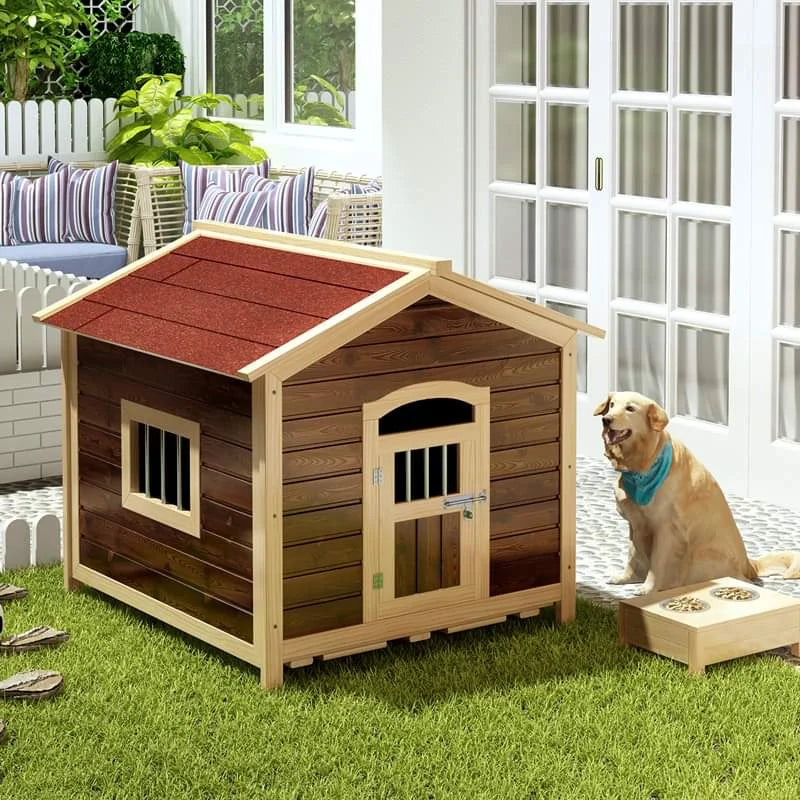 Large Wooden Outdoor Dog House