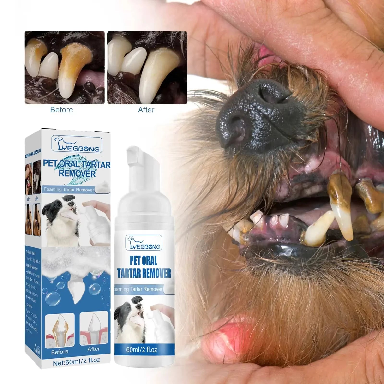 Dental Care Foam & Breath Freshener for Dogs