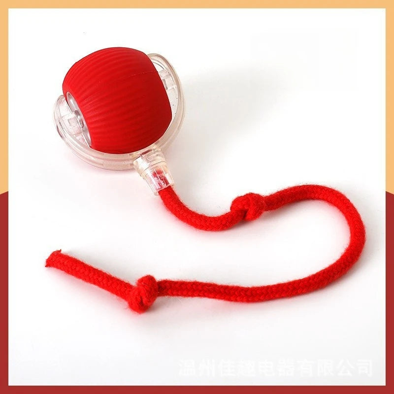 Self-Entertainment Rope Teaser Jumping Ball for Pets