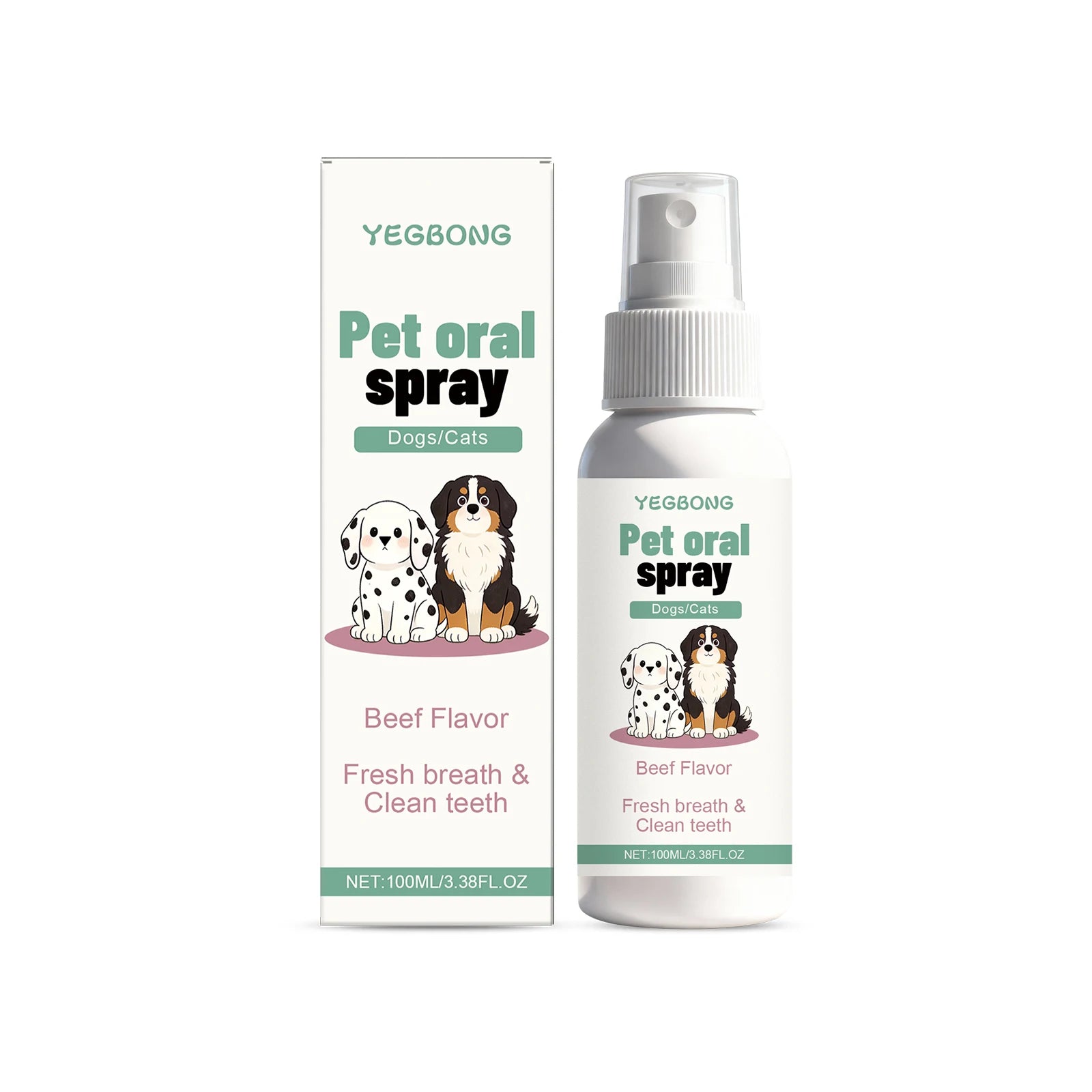 No-Rinse Oral Spray for Fresh Breath in Dogs & Cats