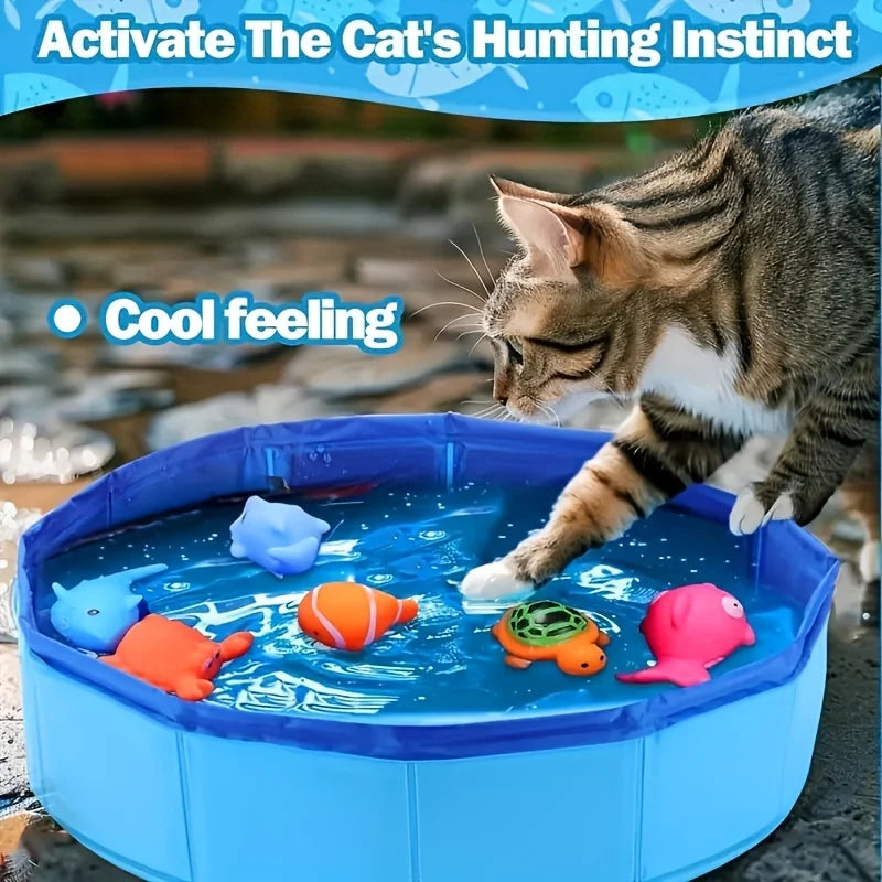 Outdoor Pet Splash Pool for Cats & Dogs