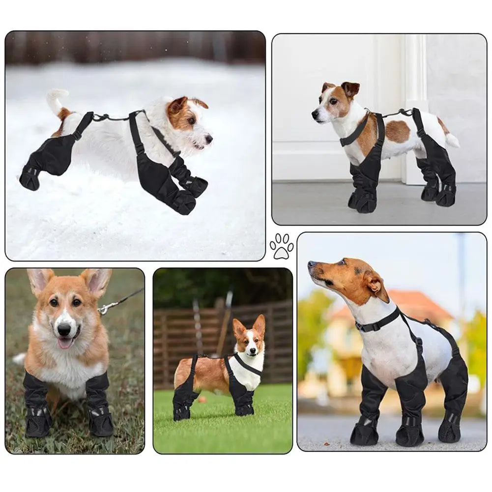 Non-Slip Waterproof Rain Boots for Dogs