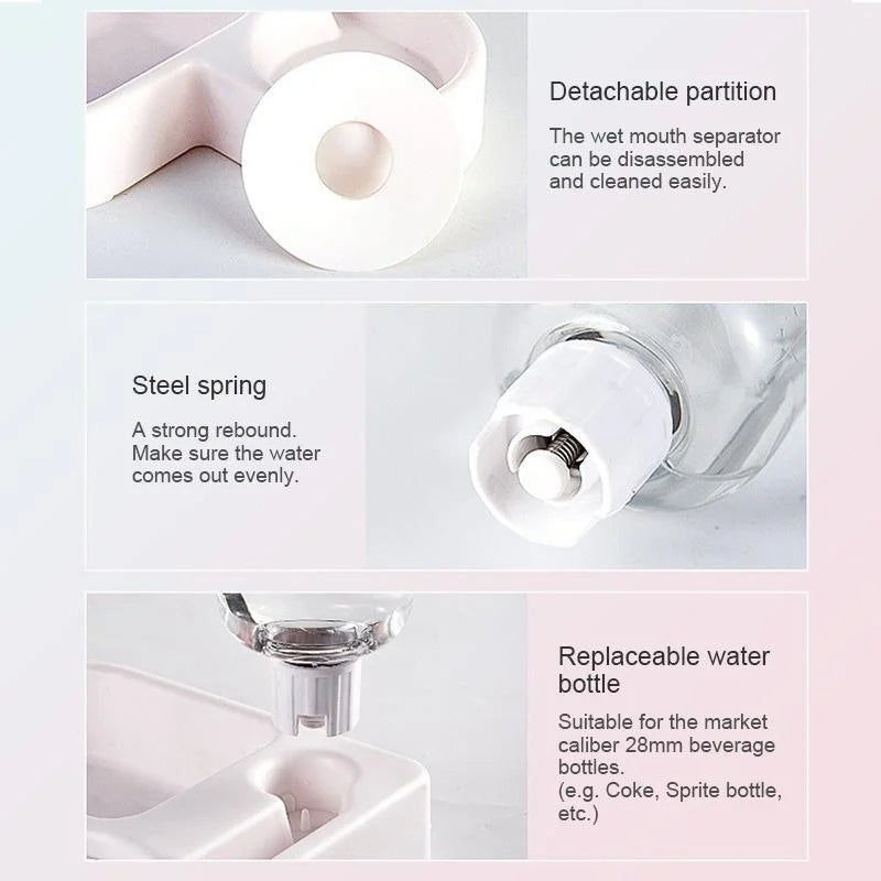 500ml Portable Auto-Refill Pet Food & Water Bowl