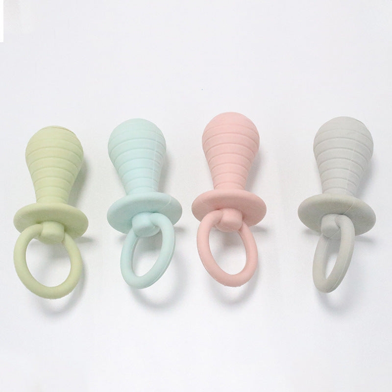 Rubber Pacifier Squeaky Toy for Puppies & Kittens