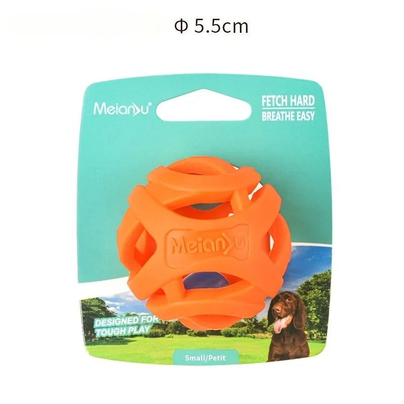Hollow Rubber Chew & Training Ball for Pets