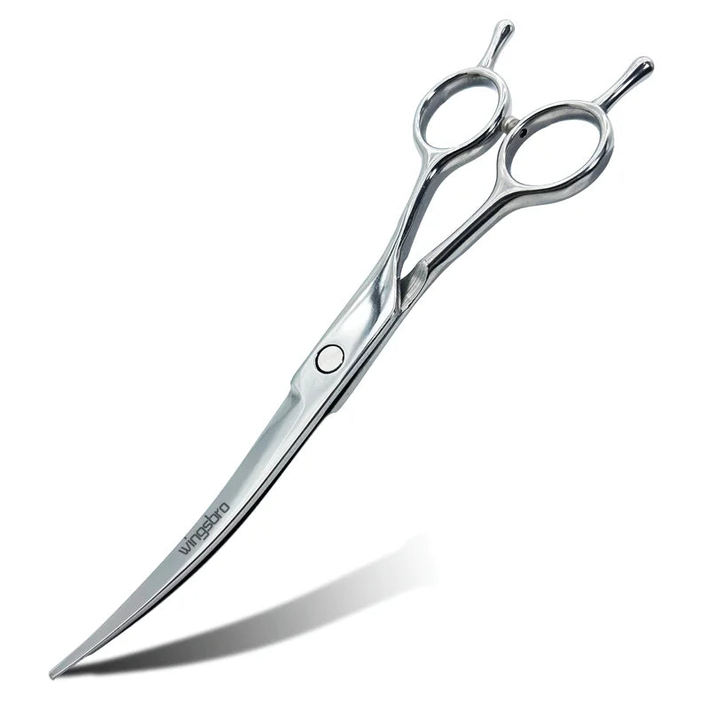 7-Inch Curved Grooming Scissors for Dogs