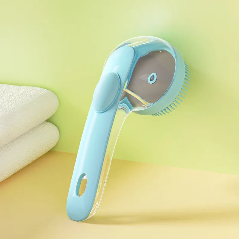 2-in-1 Massage & Bath Scrubbing Brush for Dogs & Cats