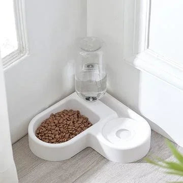 500ml Portable Auto-Refill Pet Food & Water Bowl