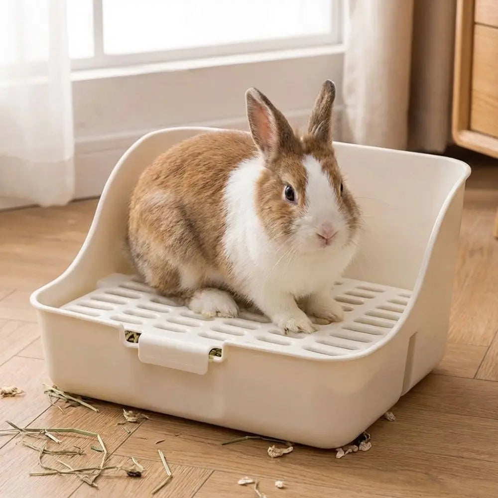 Splash-Proof Rabbit & Small Pet Litter Box