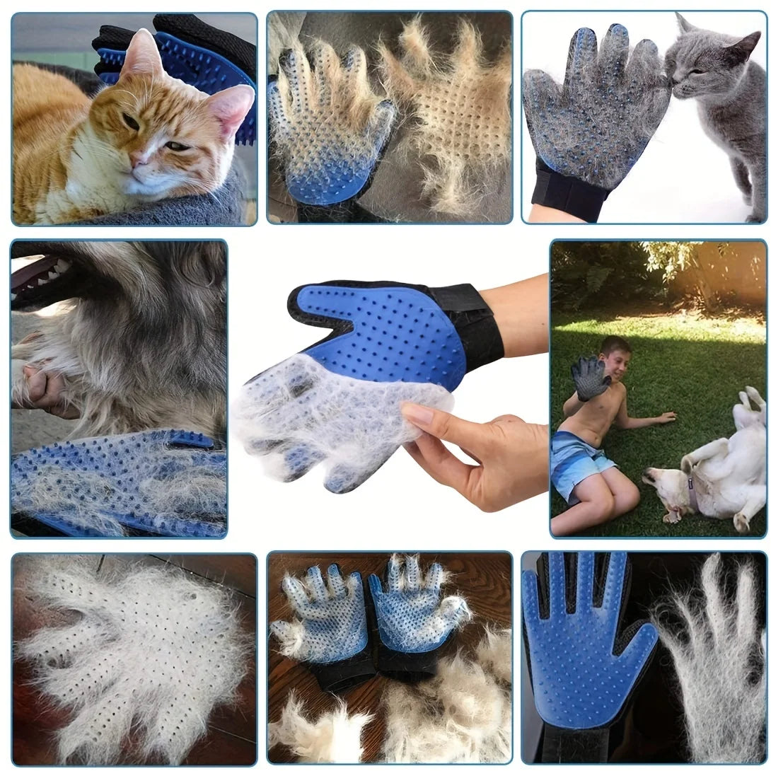 2-Piece Grooming & Bath Brush Kit for Pets