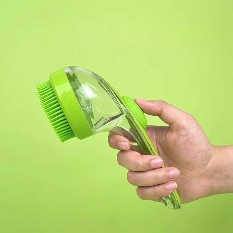 2-in-1 Massage & Bath Scrubbing Brush for Dogs & Cats
