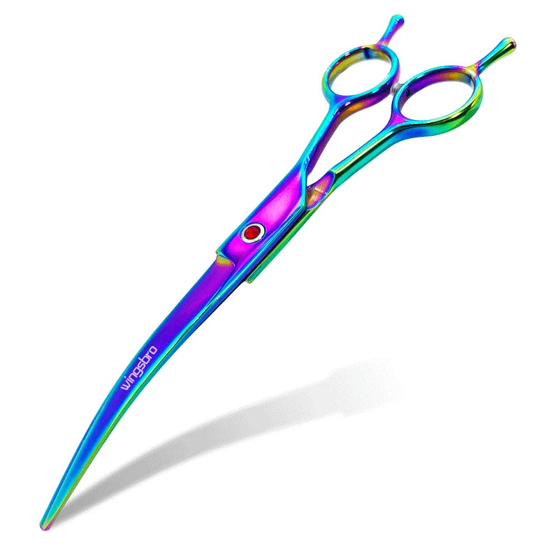 7-Inch Curved Grooming Scissors for Dogs