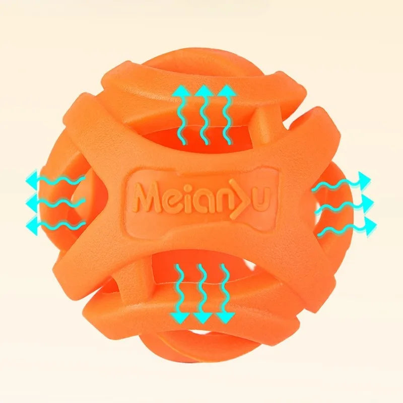 Hollow Rubber Chew & Training Ball for Pets