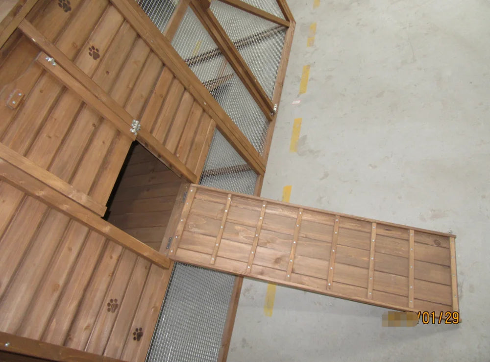 Luxury Wooden Cat Enclosure & Condo