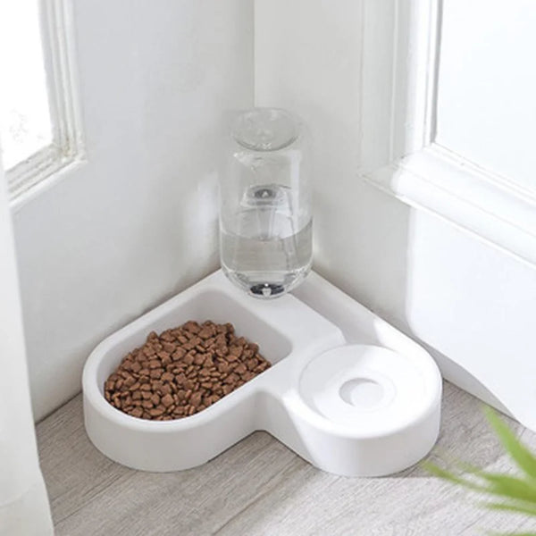 500ml Portable Auto-Refill Pet Food & Water Bowl