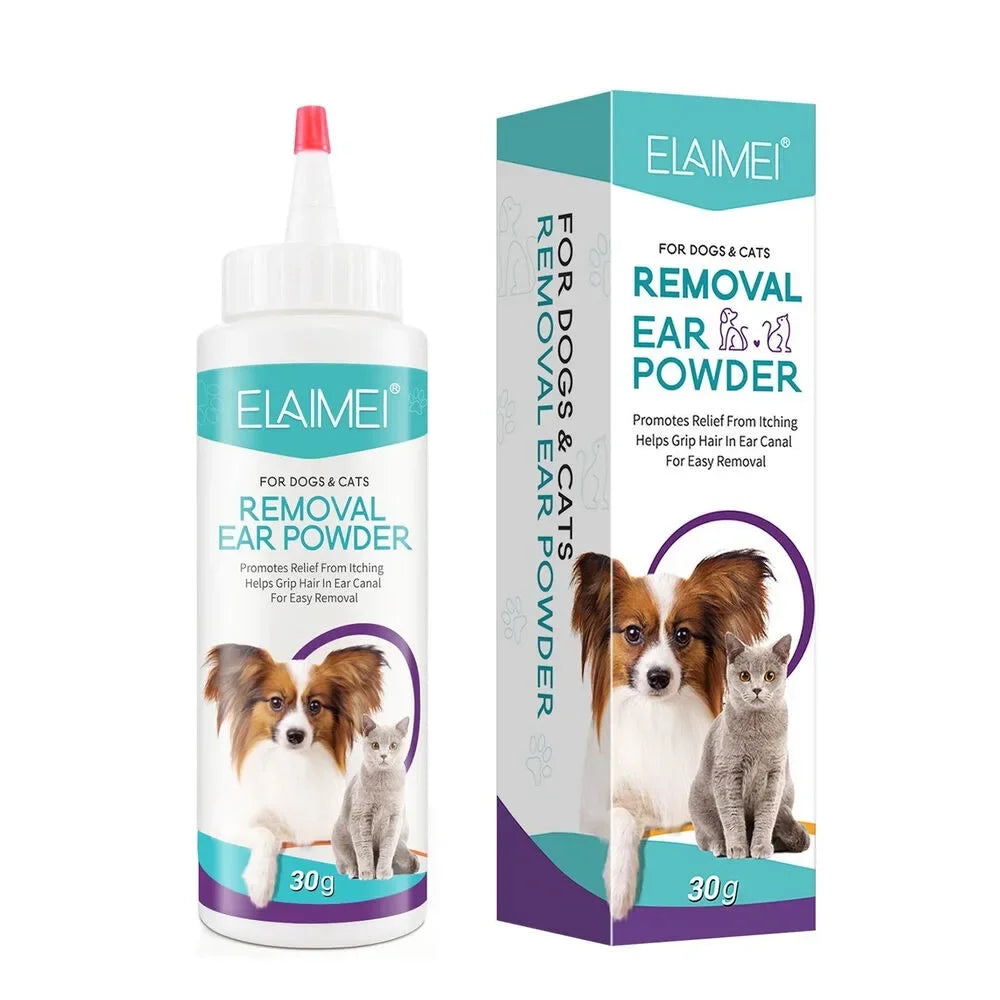 Pet Ear Powder for Easy Hair Removal & Ear Health