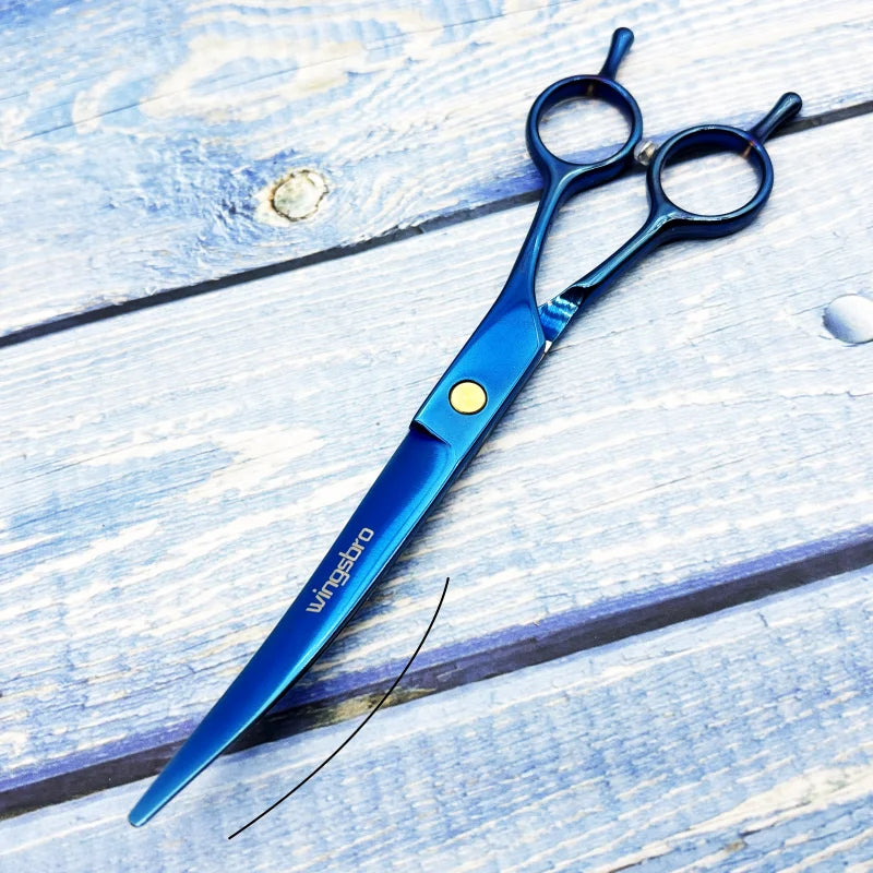 7-Inch Curved Grooming Scissors for Dogs
