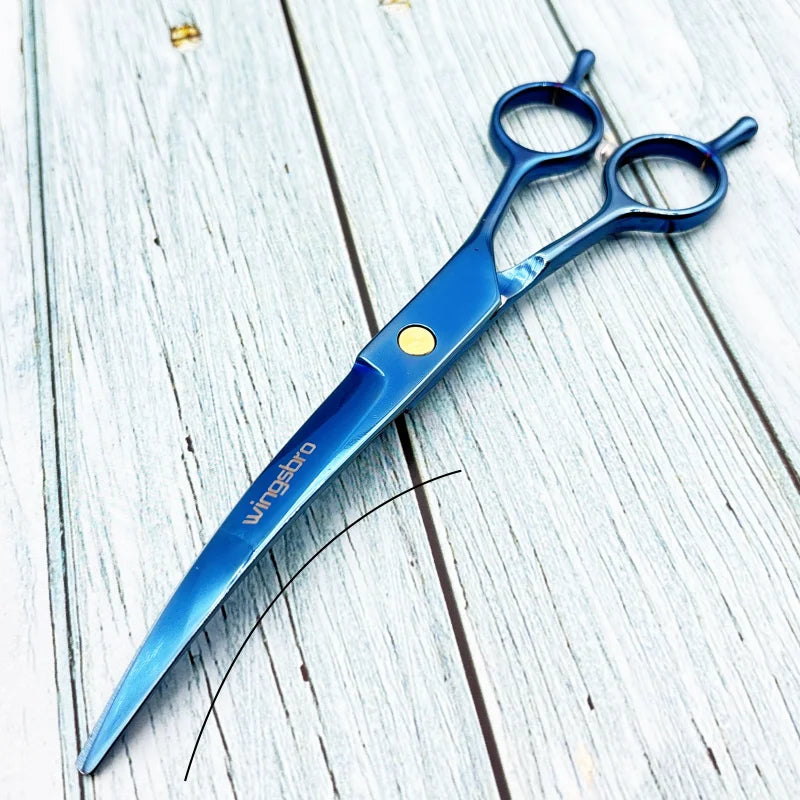 7-Inch Curved Grooming Scissors for Dogs