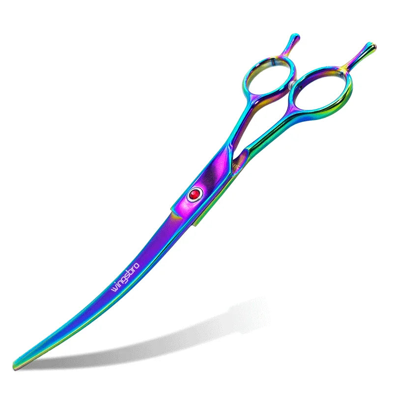7-Inch Curved Grooming Scissors for Dogs